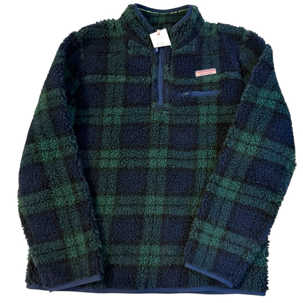 Vineyard Vines Girls XL Sherpa Fleece Pullover - Picture 2 of 7